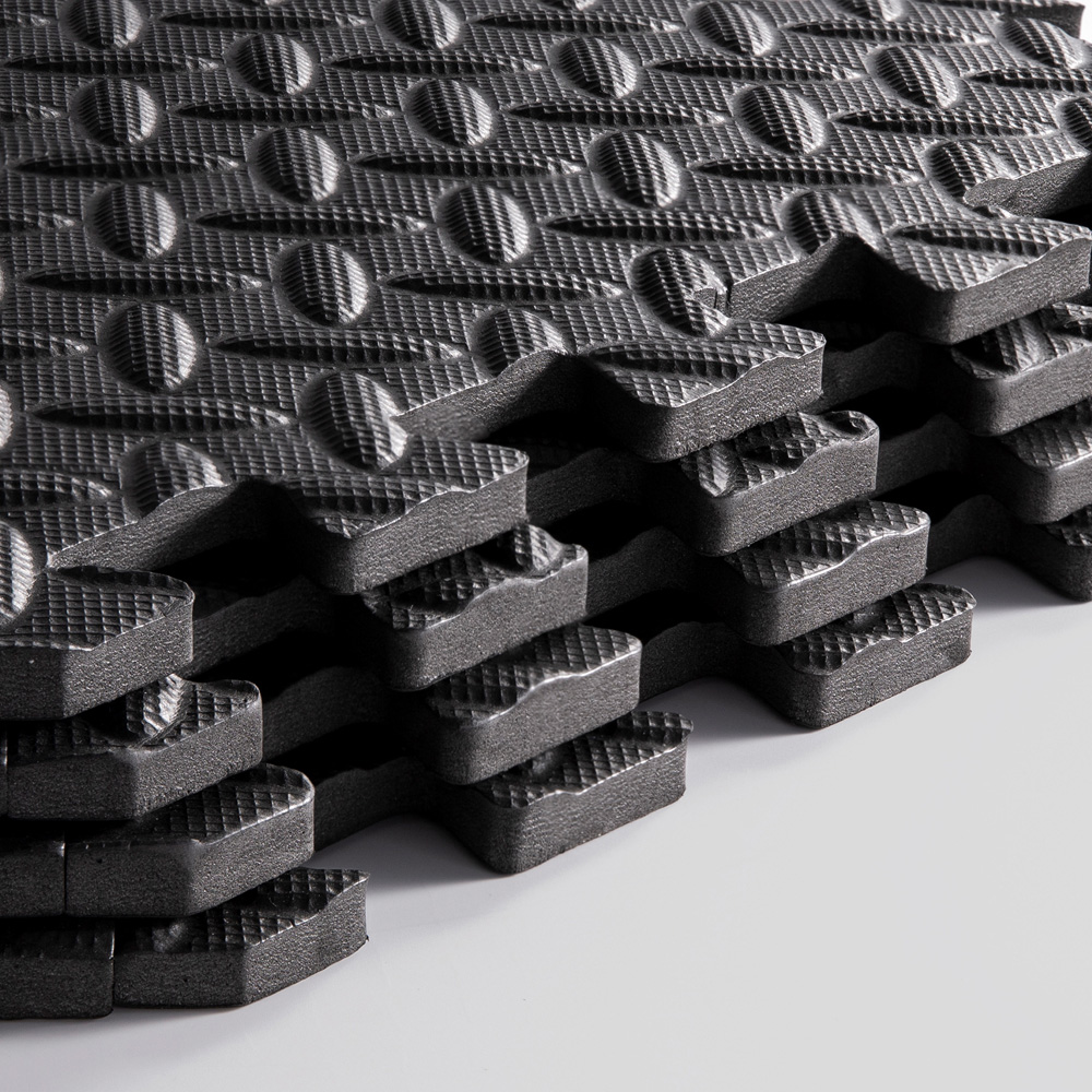 Phoenix Fitness Black EVA Foam Floor Tile 60 x 60cm 4 Pack Image 3