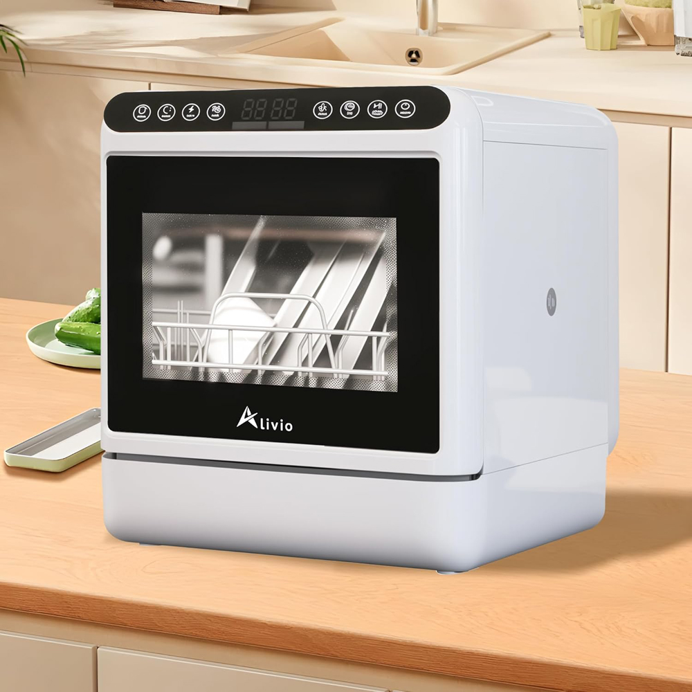 Alivio ALDW6L4797 Portable Countertop Dishwasher with 6L Water Tank Image 2
