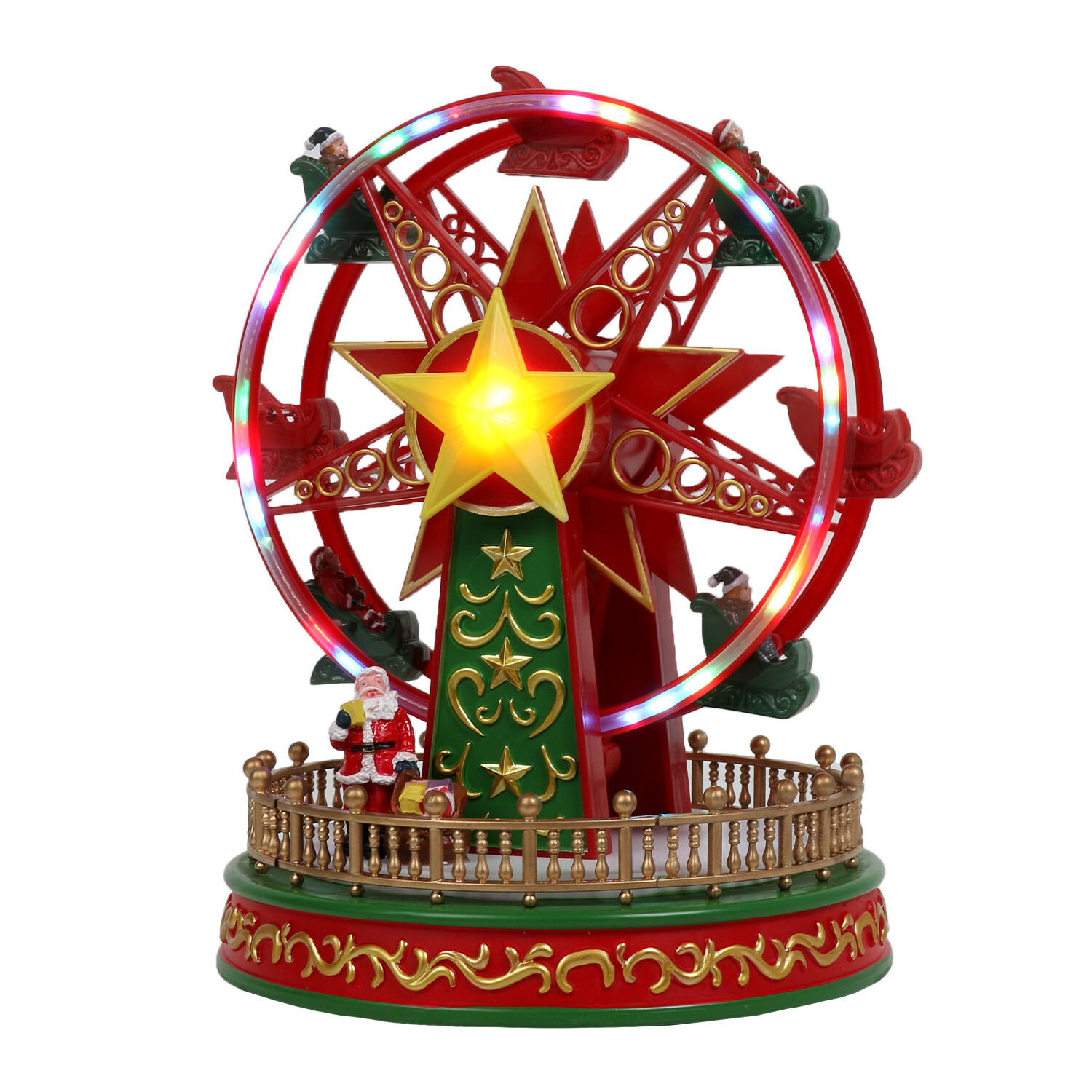 LED Animated Ferris Wheel - Red Image 4