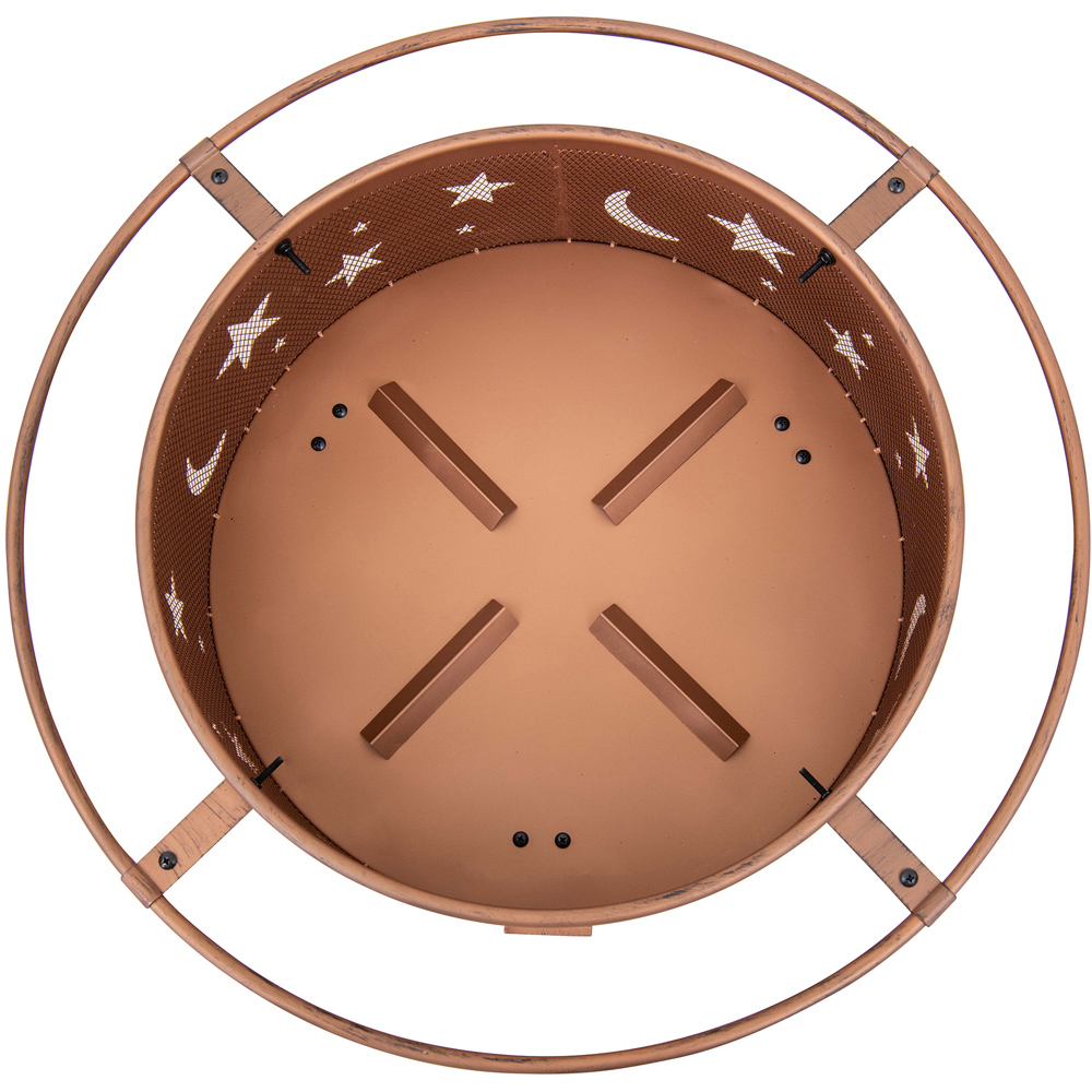 Sunjoy Tarso Copper Steel Fire Pit Image 5