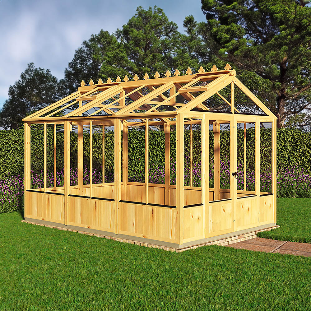 Shire Holkham Wooden 8 x 12ft Apex Greenhouse Image 5