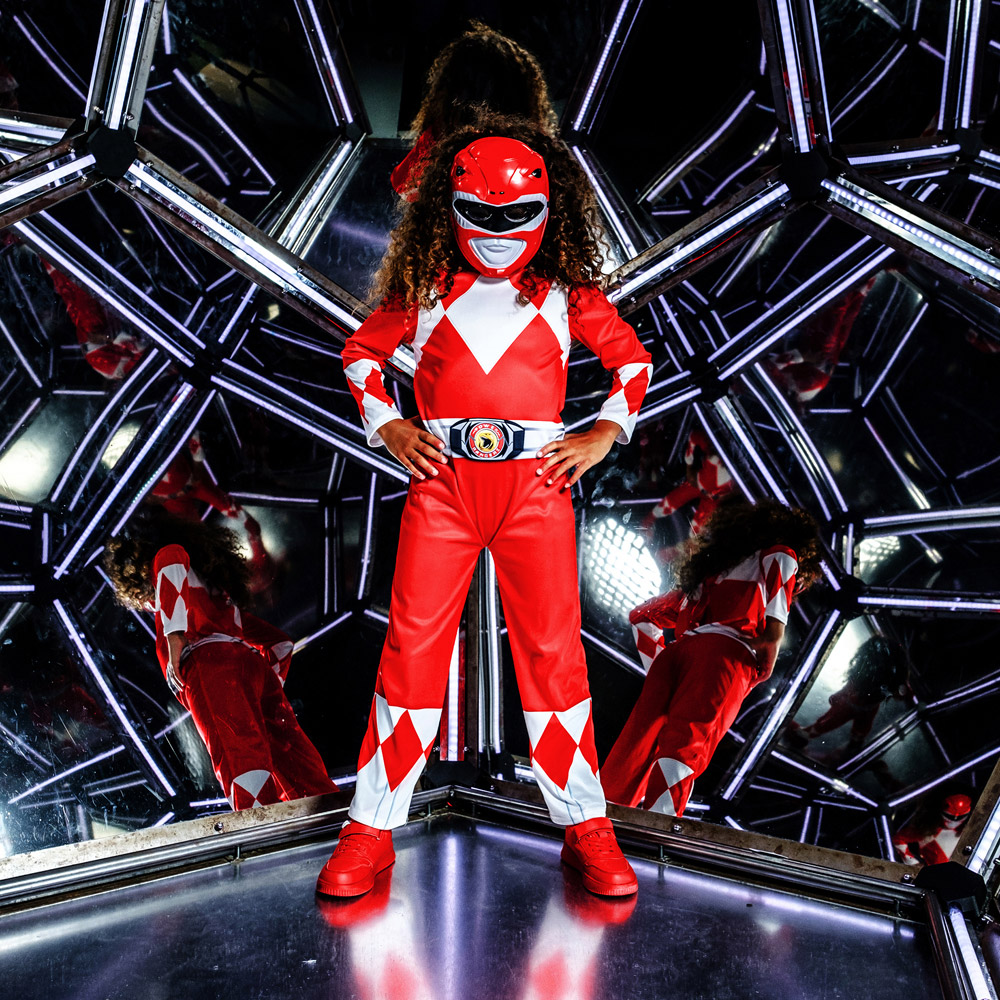 Power Rangers Mighty Morphin Red Ranger Costume Age 9 to 10 Years Image 2