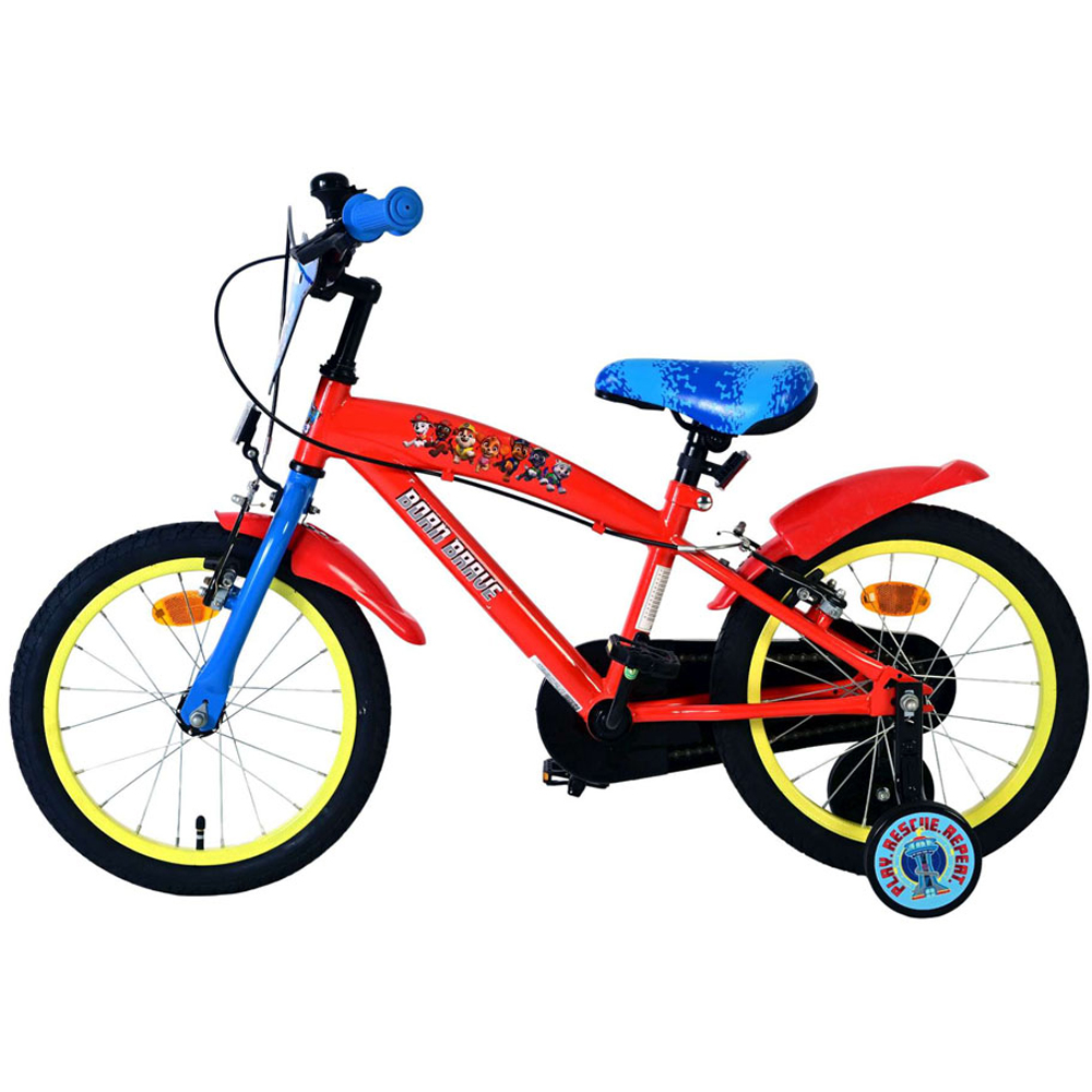 Volare Paw Patrol Kids Core 16 inch Multicolour Bike with Stabilisers Image 5