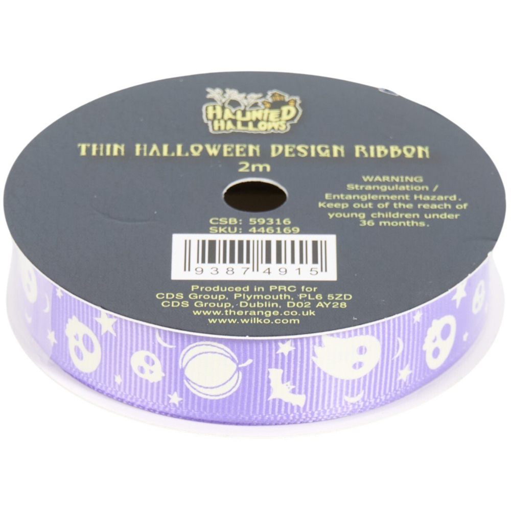 Thin Halloween Ribbon Image 5