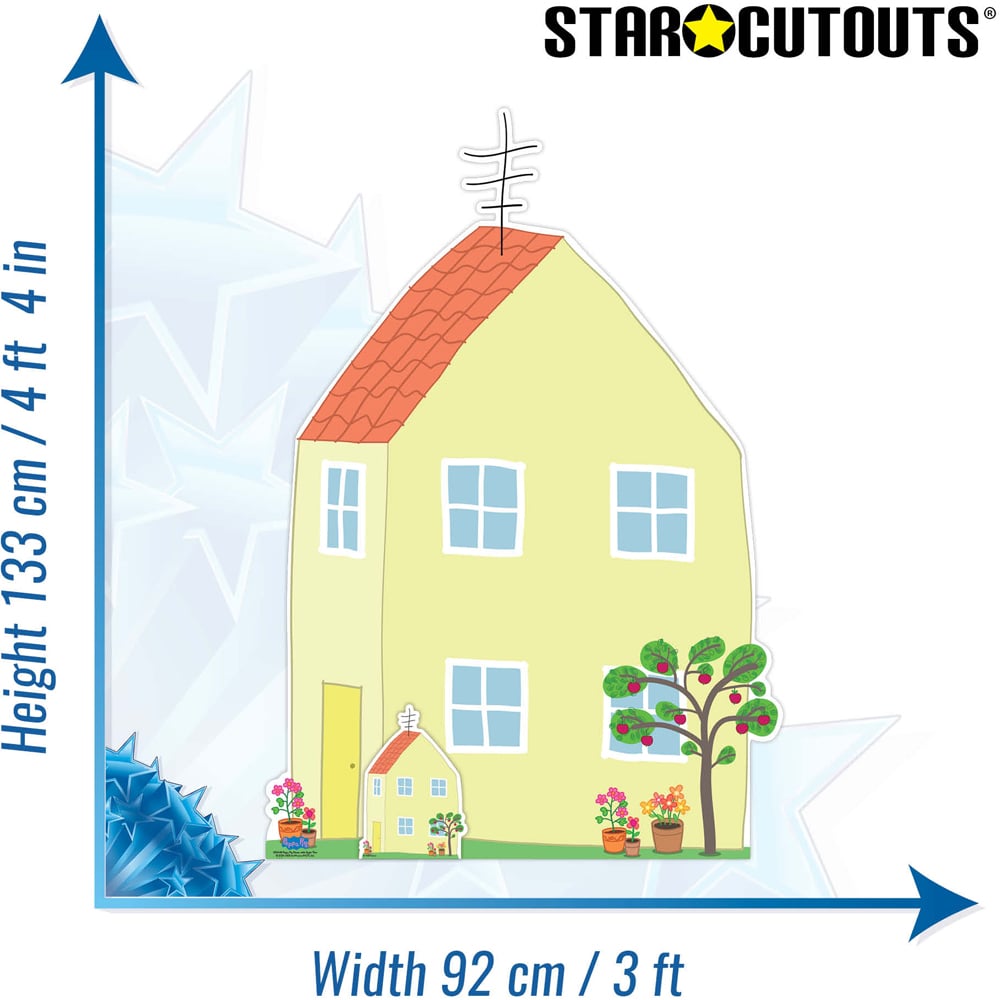 Star Cutouts Peppa Pig House with Apple Tree Cardboard Cutout 4.4ft Image 7