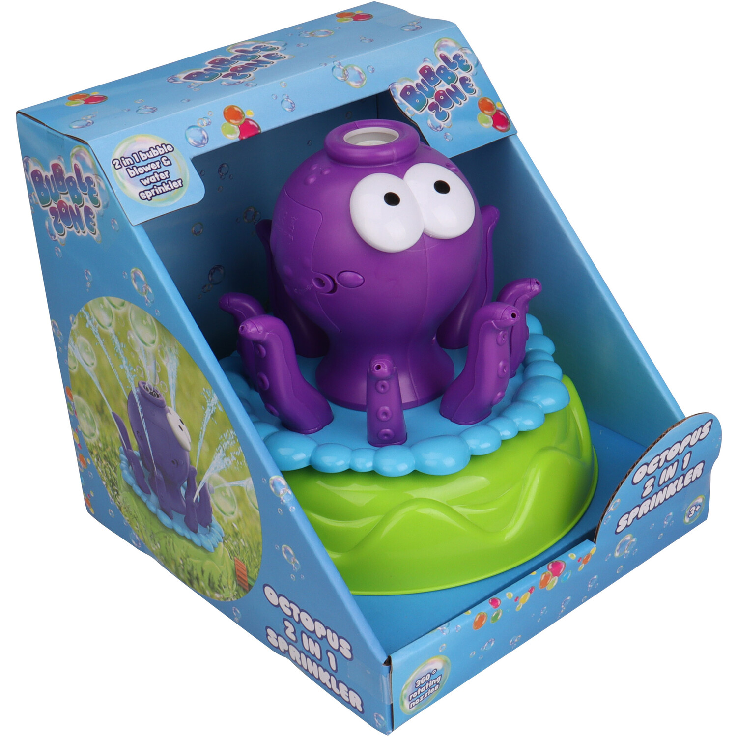 Octopus Bubble & Water Spray Machine - Purple Image 3