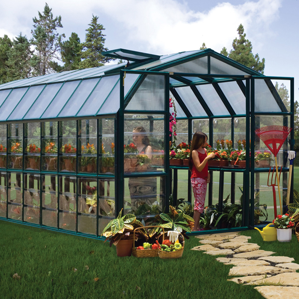 Palram Canopia Grand Gardener Clear 8 x 20ft Greenhouse Image 2