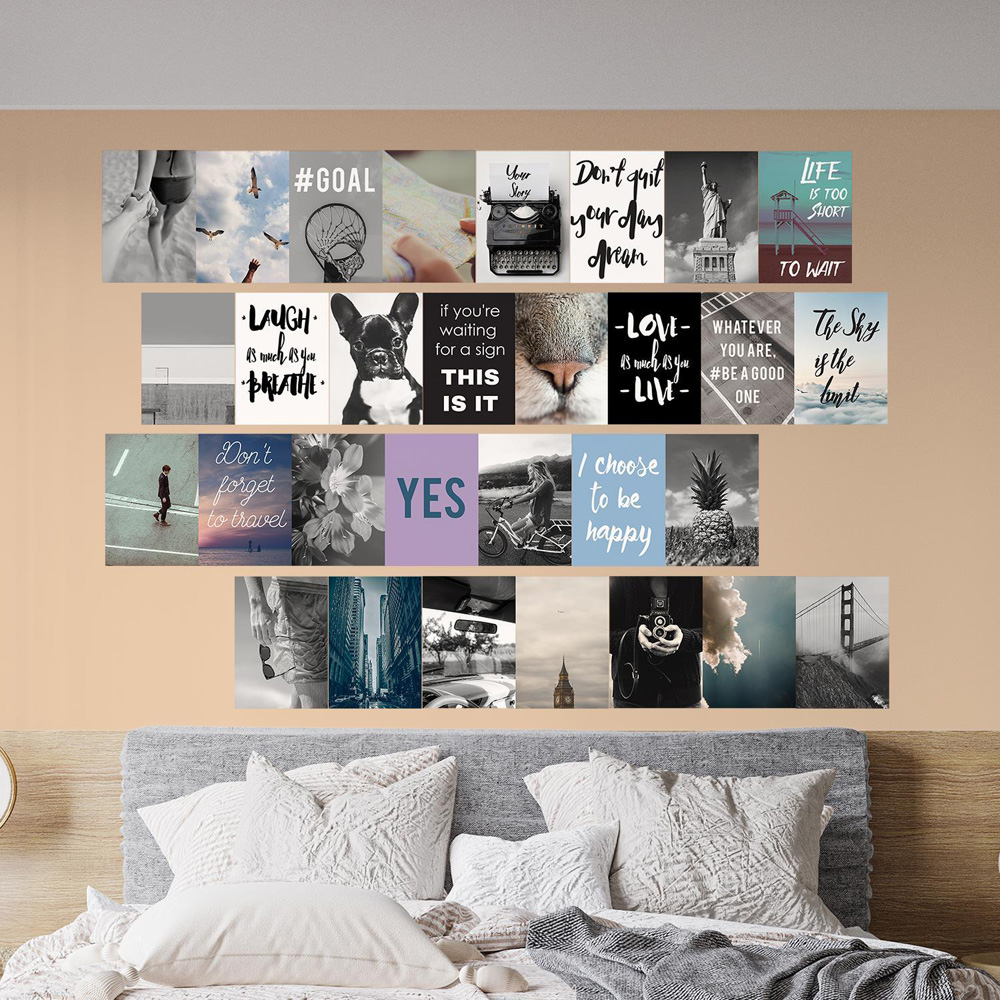 Walplus Multicolour Vintage Inspired Artistic Collage Print Wall Mural 148.5 x 126cm Image 2