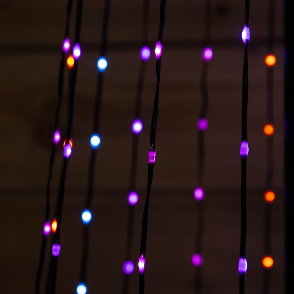 Samuel Alexander Pre-Lit Multi-Function Rainbow LED Pyramid Christmas Cone Tree 140cm Image 3