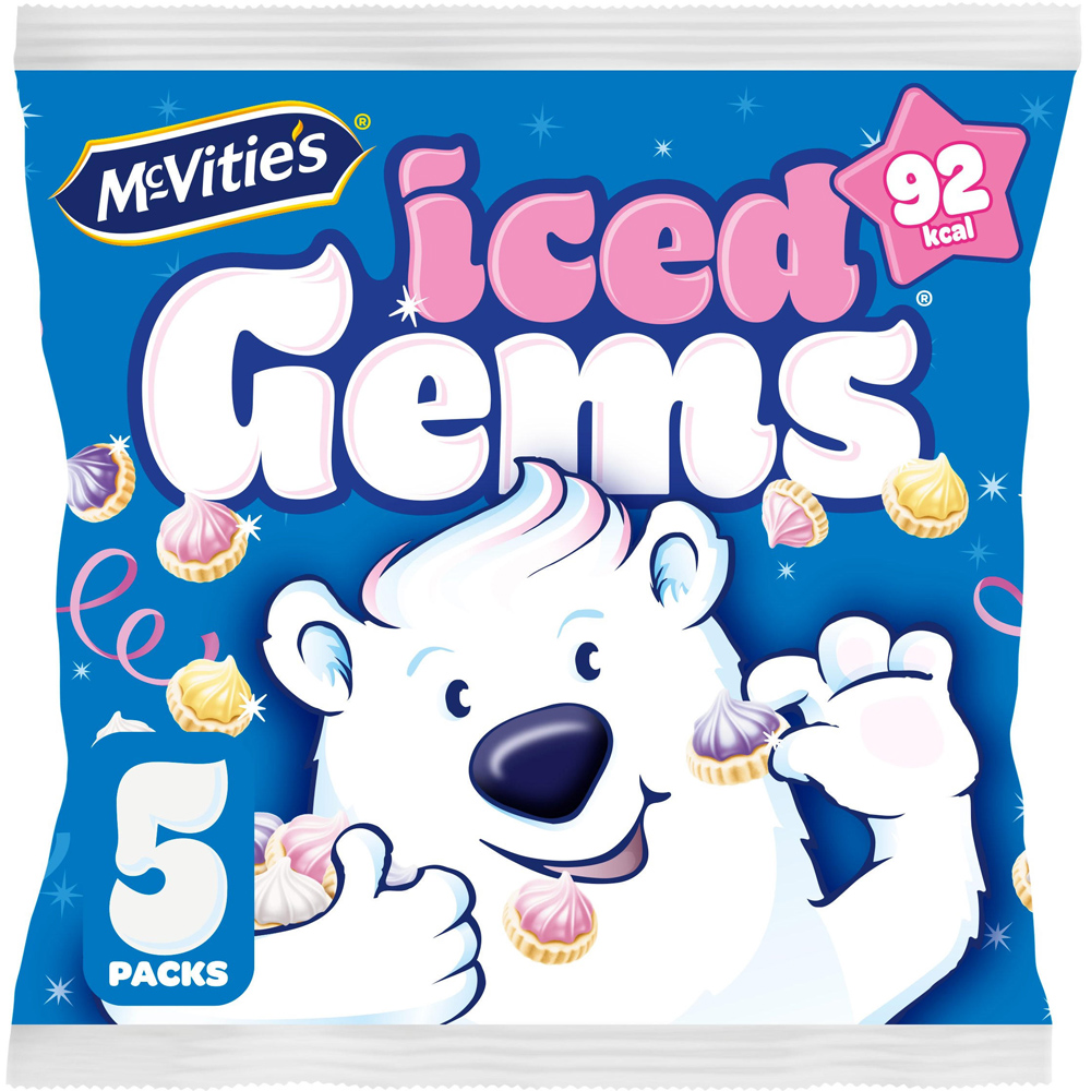 McVitie's Iced Gems MultiPack Biscuits 5 Pack Image