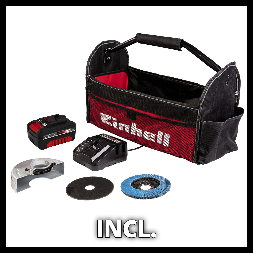 Einhell Power X-Change TE-AG 18/115 Li Cordless Angle Grinder Image 7