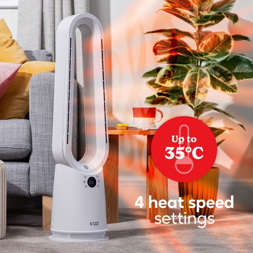 Russell Hobbs RHBHC2030W-SMT White Smart Bladeless Heater and Cooler with Remote 2000W Image 5