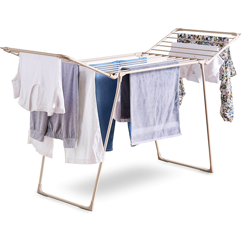 Tower Latte Foldable Winged Clothes Airer 18m Image 3