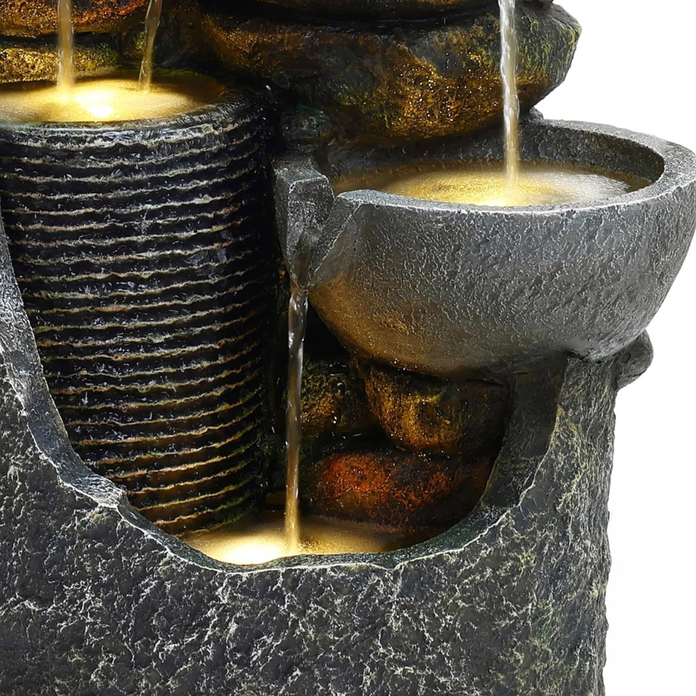 Serenity Cascading Slate LED Water Feature Image 4