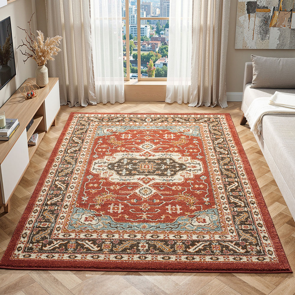 Portland HMC 5570 Red Cashmere Rug 80 x 150cm Image 1