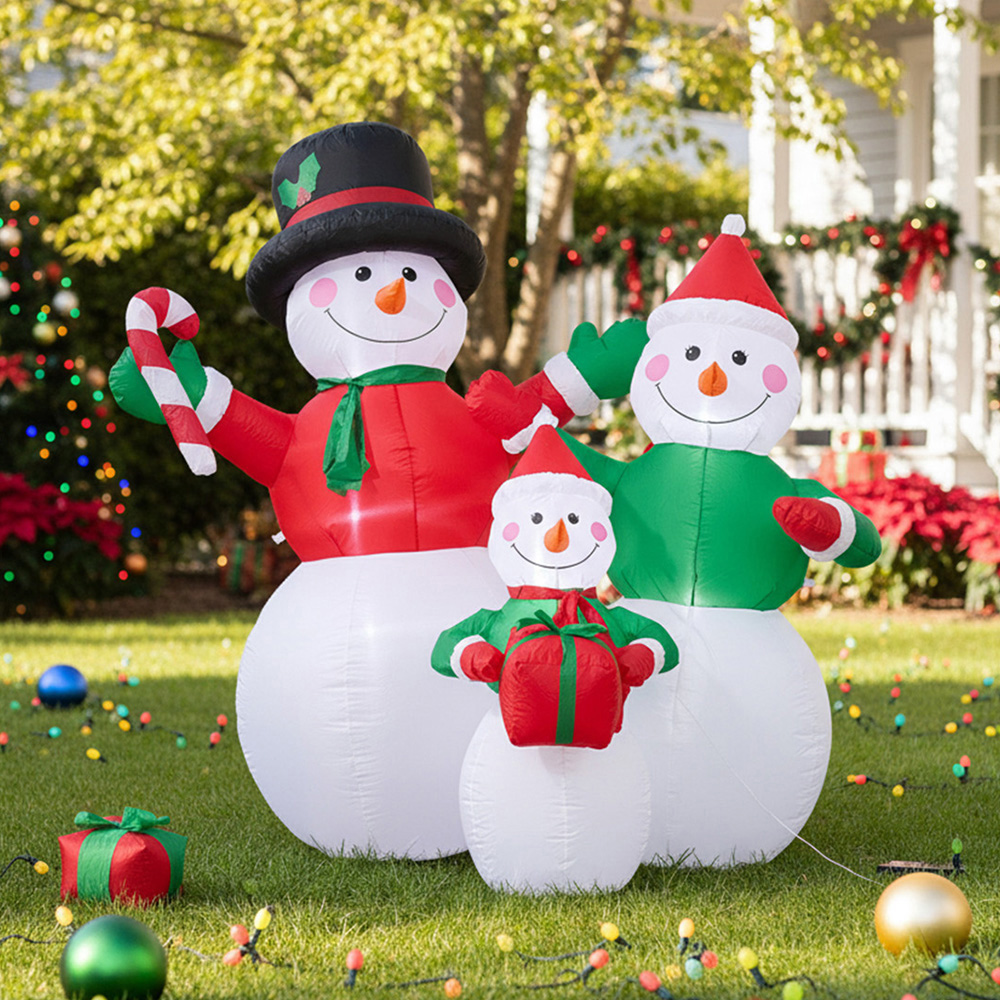 Living and Home Inflatable Snowman Family LED Christmas Decoration 5.9ft Image 8