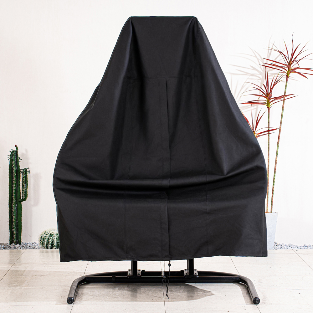 Direct Wicker Black Heavy Duty Double Hanging Pod Chair Cover 230 x 200cm Image 2