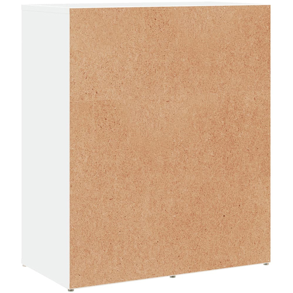vidaXL Single Door 3 Drawer White Sideboard Image 6