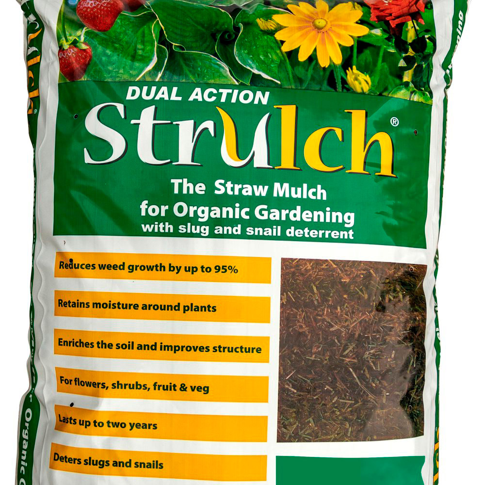 Thompson and Morgan Strulch Garden Mulch Bag 100L 20 Pack Image 3
