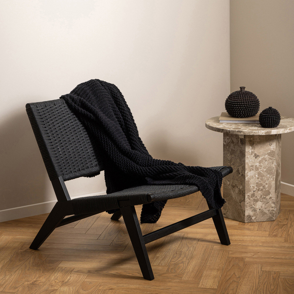 Florence Carson Black Lounge Chair Image 8