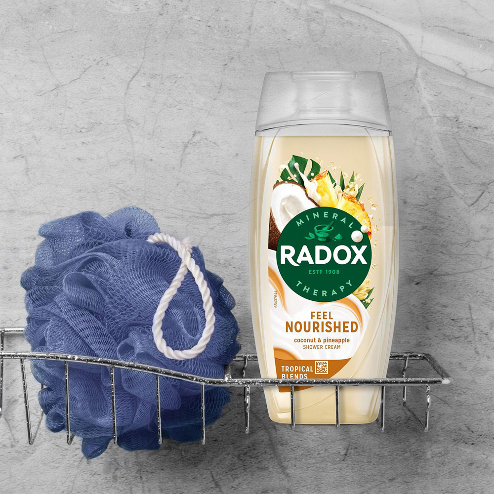 Radox Mineral Therapy Feel Nourished Coconut and Pineapple Moisturising Shower Cream 225ml 6 Pack Image 2