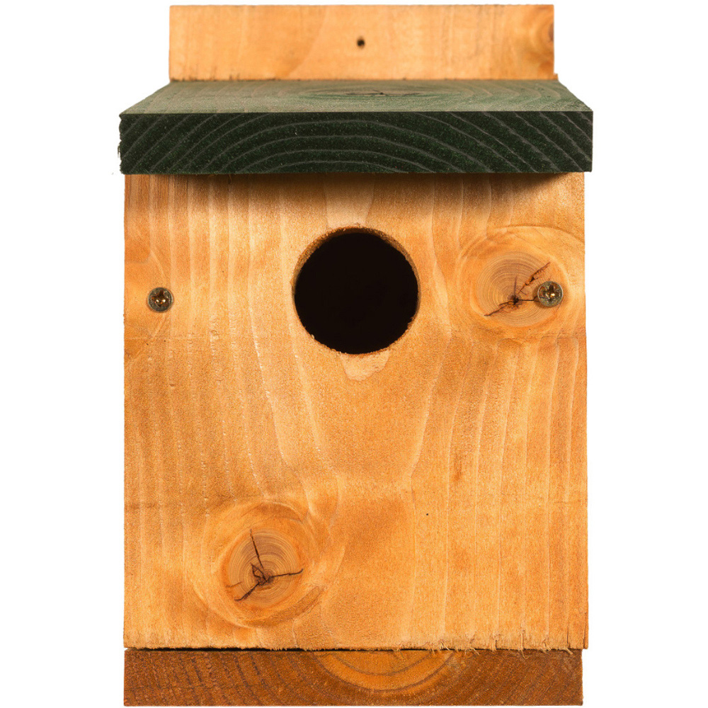 Happy Beaks Classic Nest Box with Green Roof Image 6