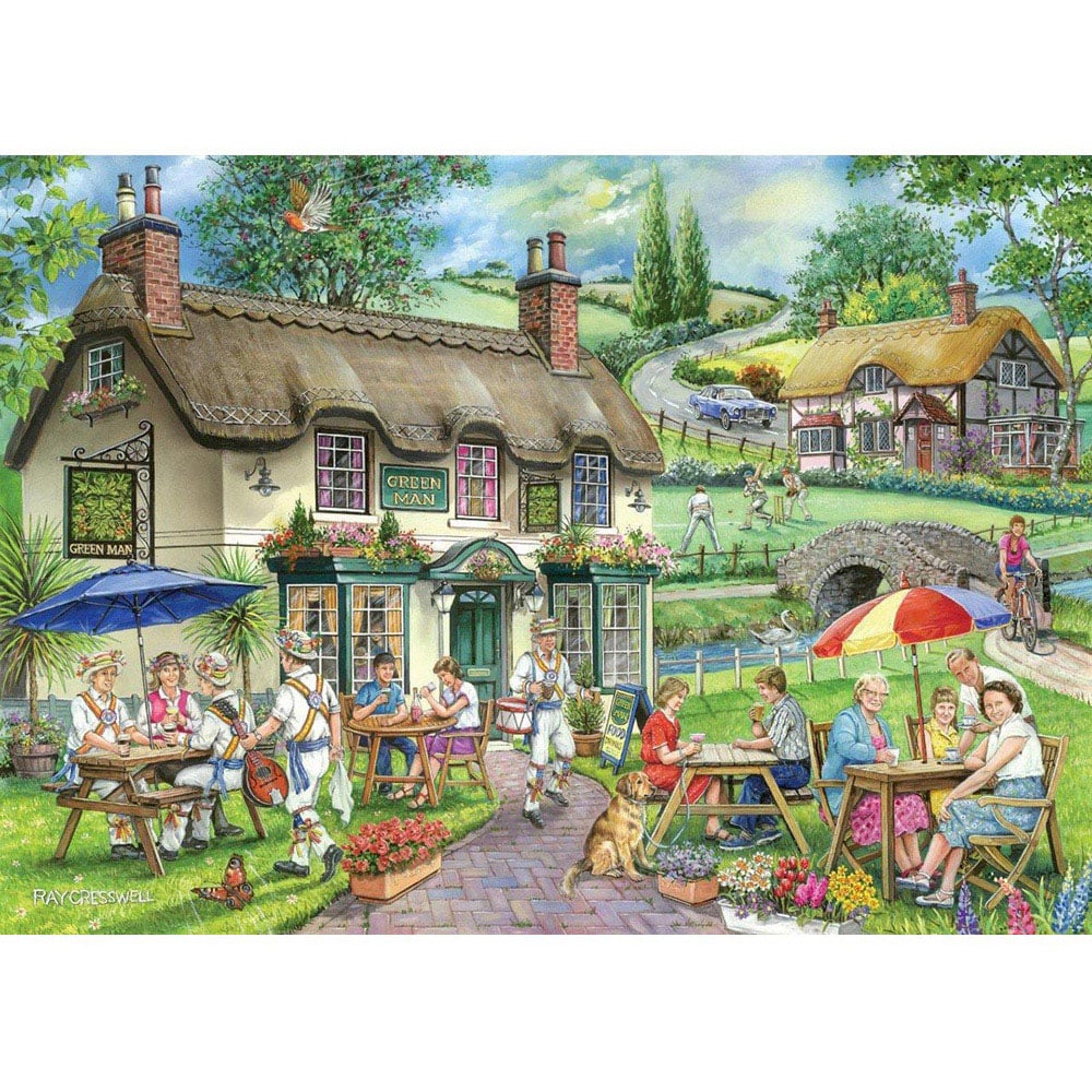 The House of Puzzles Green Man 500 Piece Jigsaw Puzzle Image