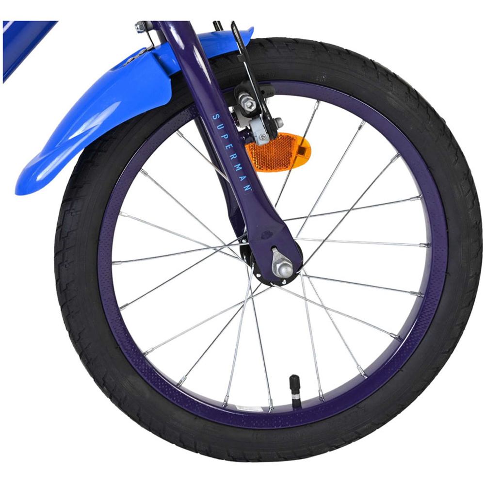 Volare DC Comics Superman Kids 16 inch Multicolour Bike with Stabilisers Image 8