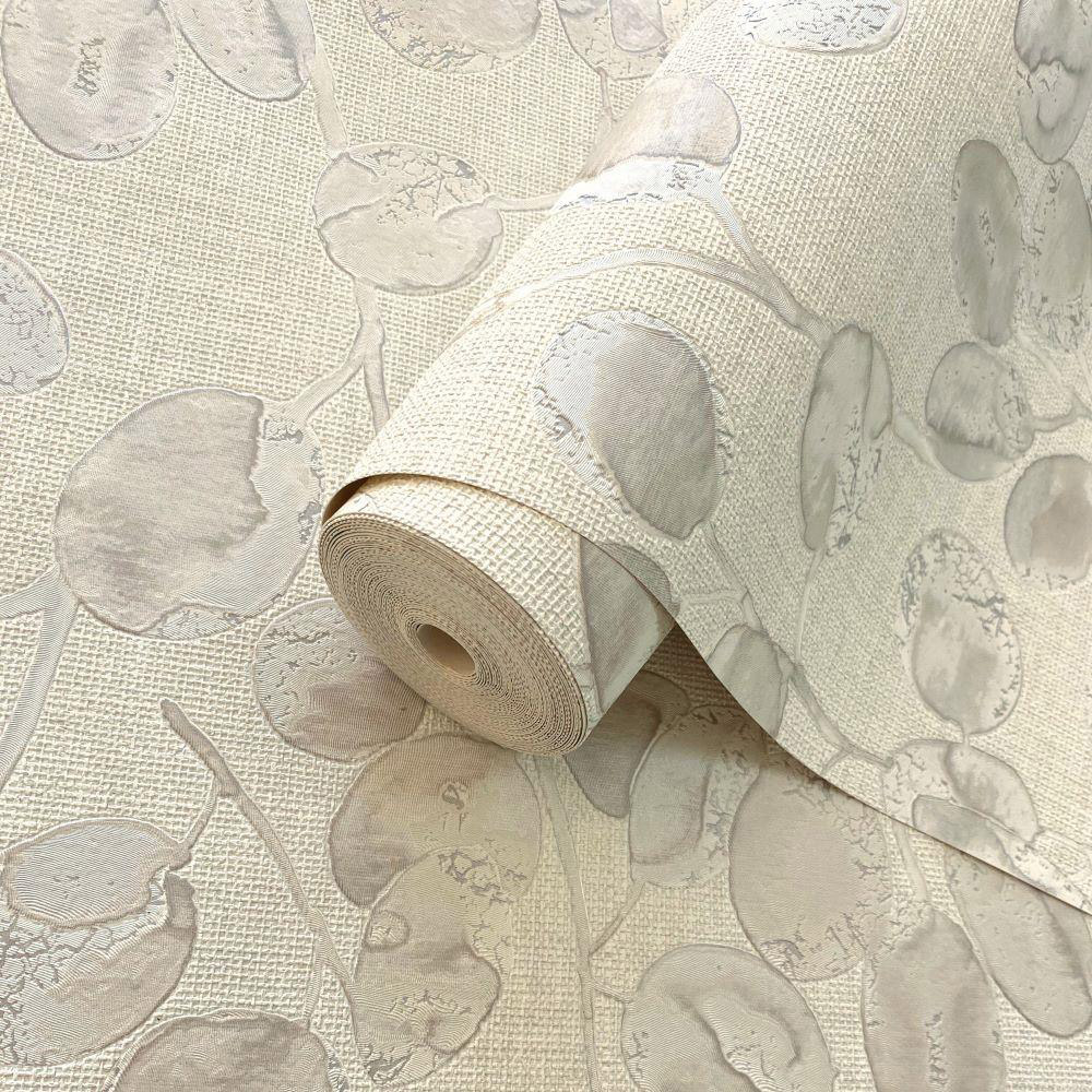 Rasch Wallpaper Eucalypto Beige and Dove Vinyl Wallpaper Image 2