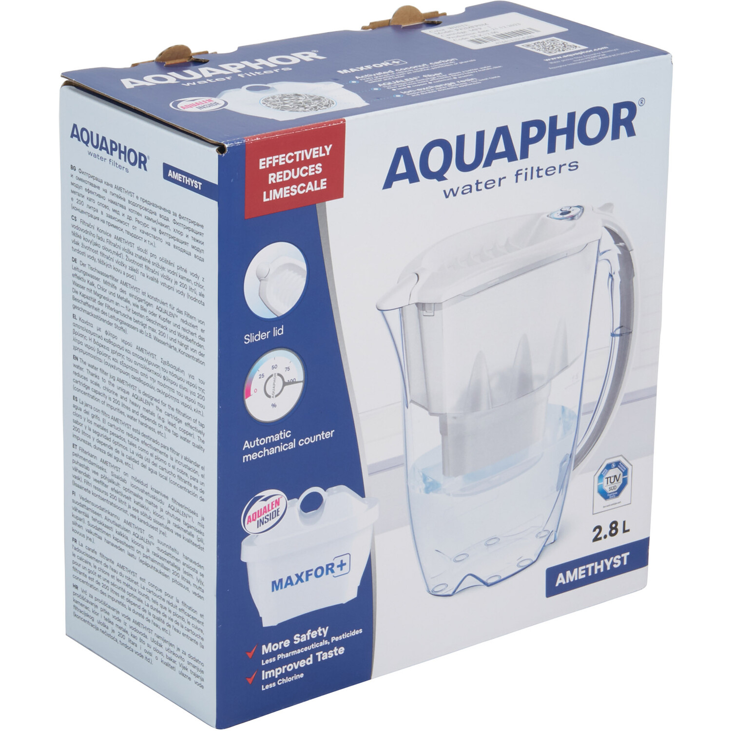 Aquaphor Amethyst 2.8l Water Filter Jug - White Image 2