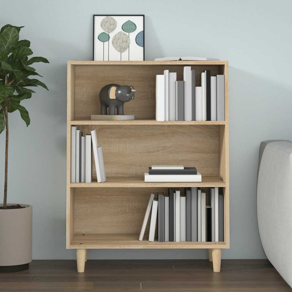 vidaXL 3 Shelf Sonoma Oak Sideboard Image 5