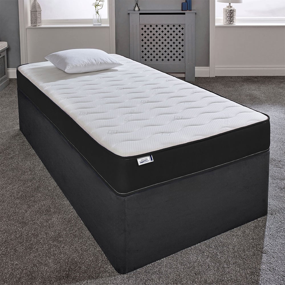 Extreme Comfort Cooltouch Colours European Black Single Memory Foam and Spring Mattress Image 2