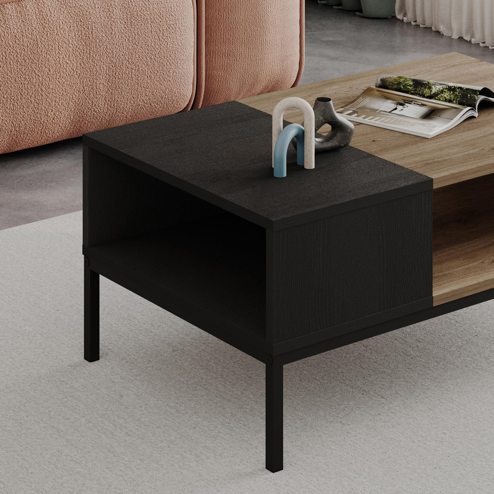 Decortie Cailin Single Shelf Natural Oak Coffee Table Image 3