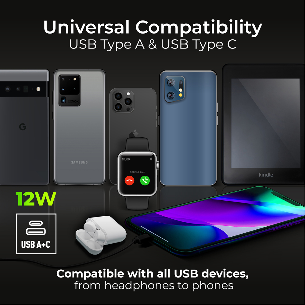 BG Nexus Metal 2 Gang 13A Matt Black Switched Socket with USB-A and USB-C Port Image 4