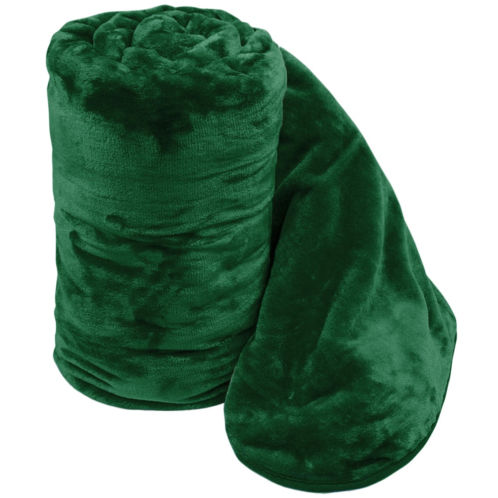 Velosso Emerald Green Mink Throw 200 x 240cm Image 1
