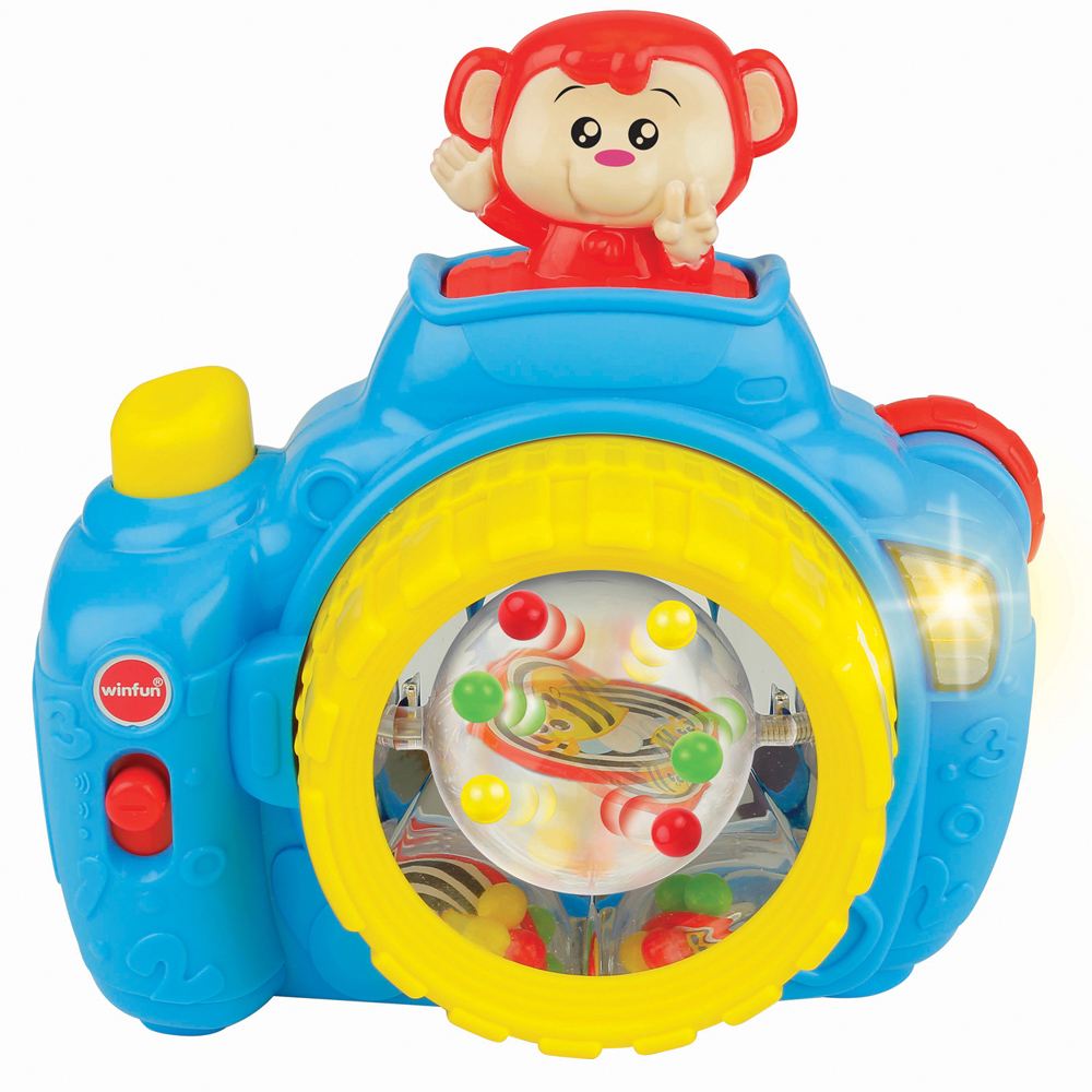 Winfun My First Baby Selfie Phone and Pop-Up Monkey Camera Sound Toy Set Image 3