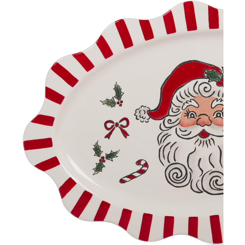 Jolly Santa Serving Dish Image 4