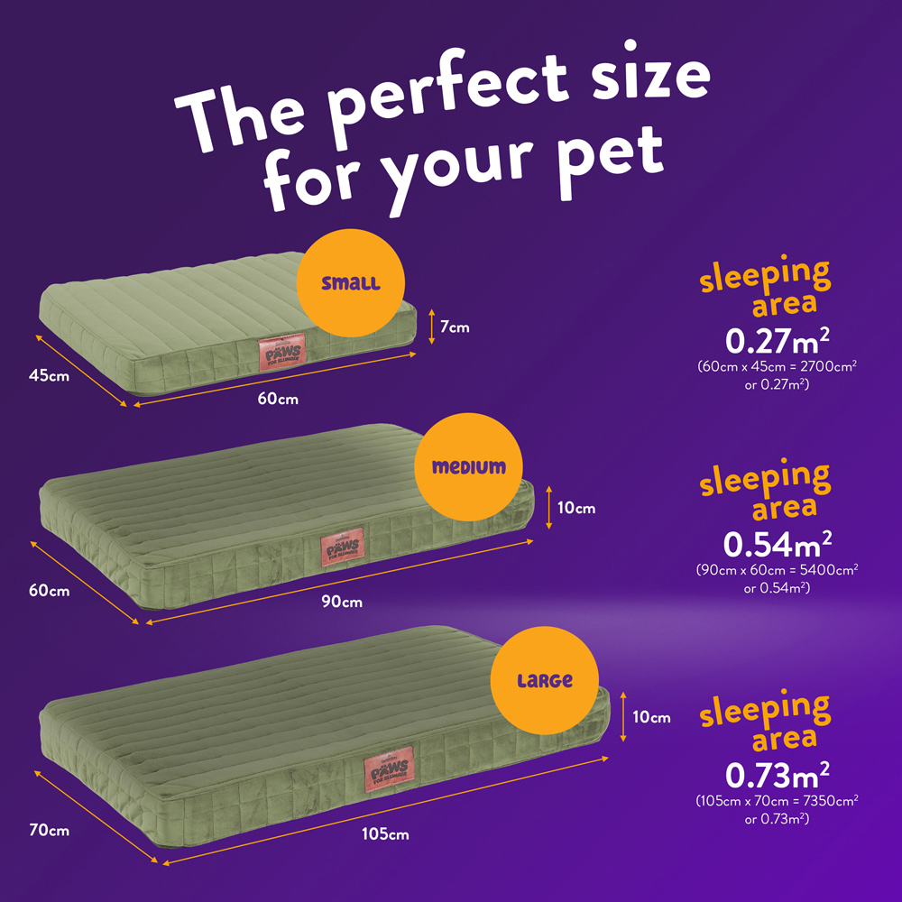 Slumberdown Medium Green Orthopaedic Pet Bed Image 9