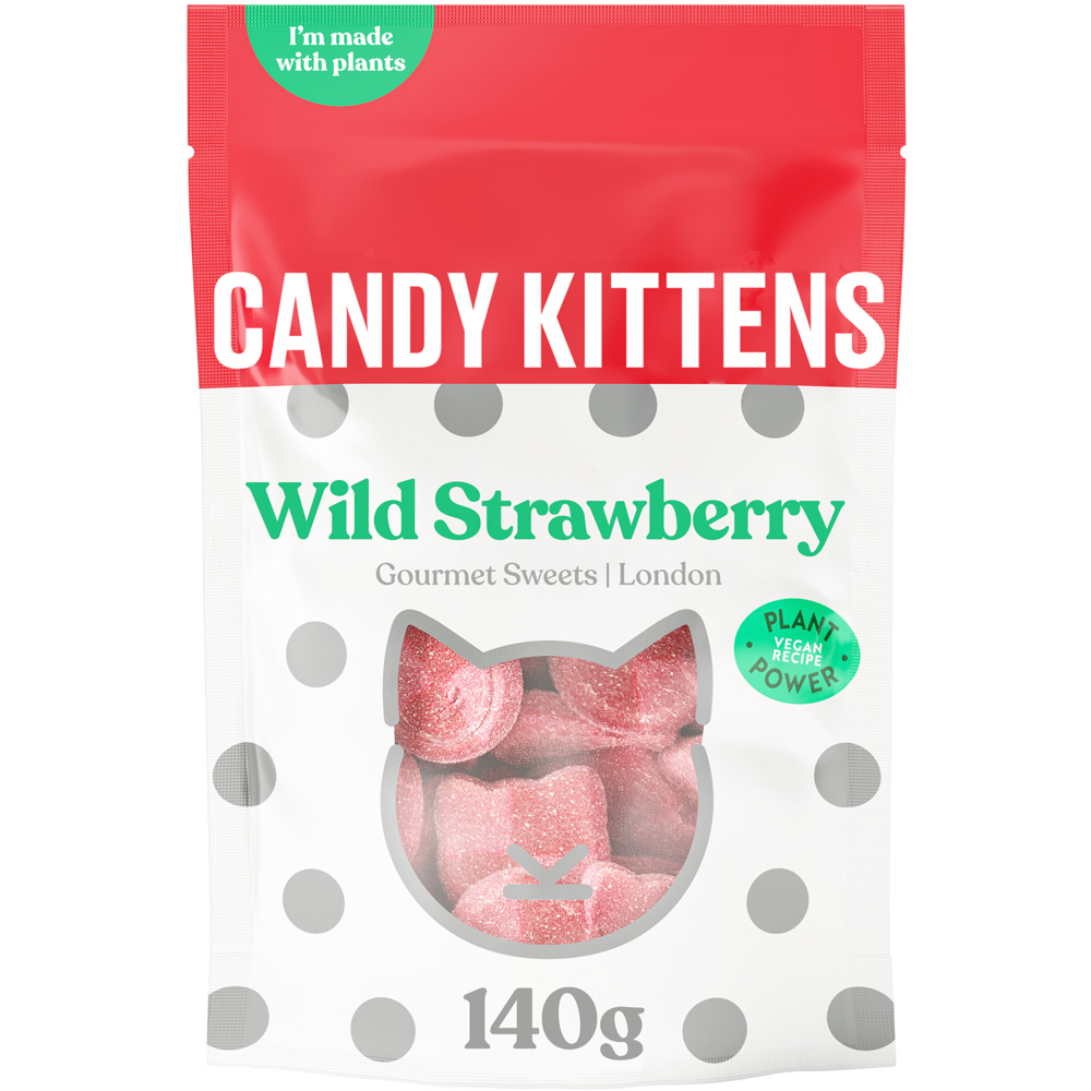 Candy Kittens Wild Strawberry Gourmet Sweets 140g Image