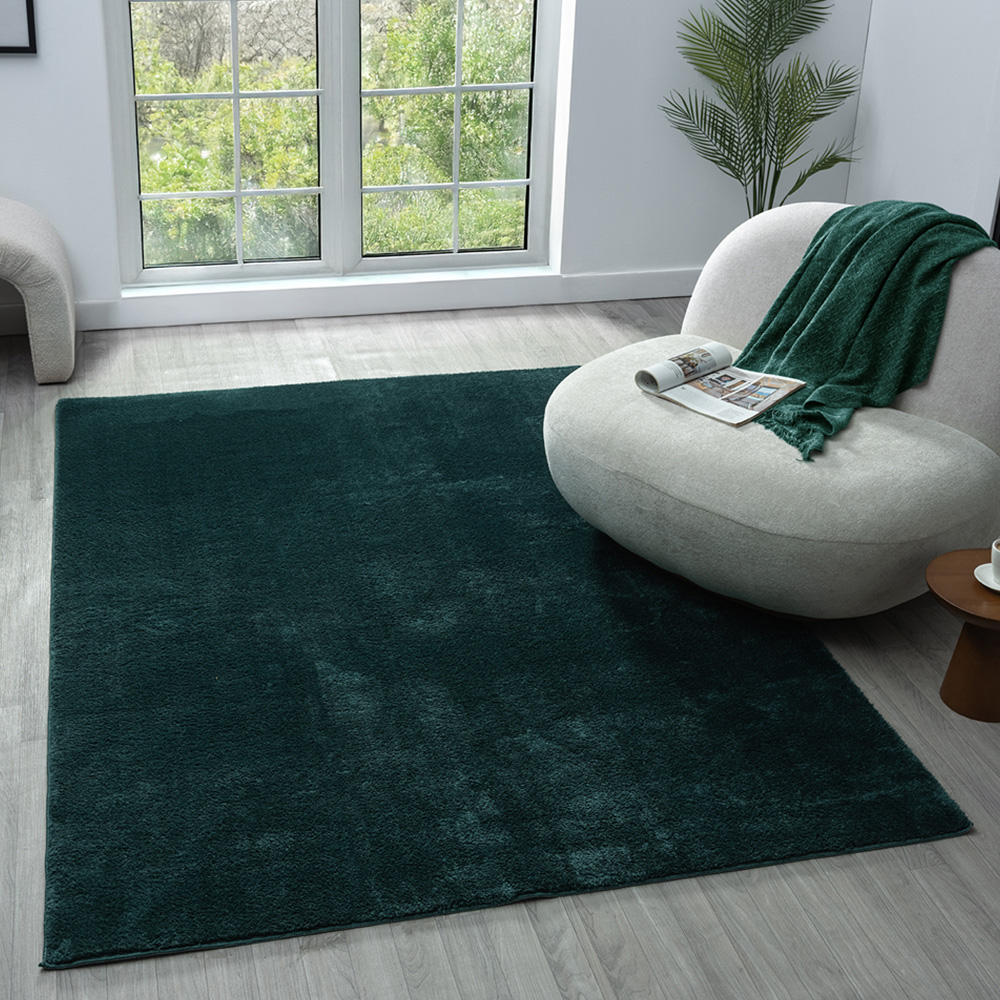 Desire Rugs Comfy Emerald Anti Slip Felt Backing Rug 80 x 120cm Image 2