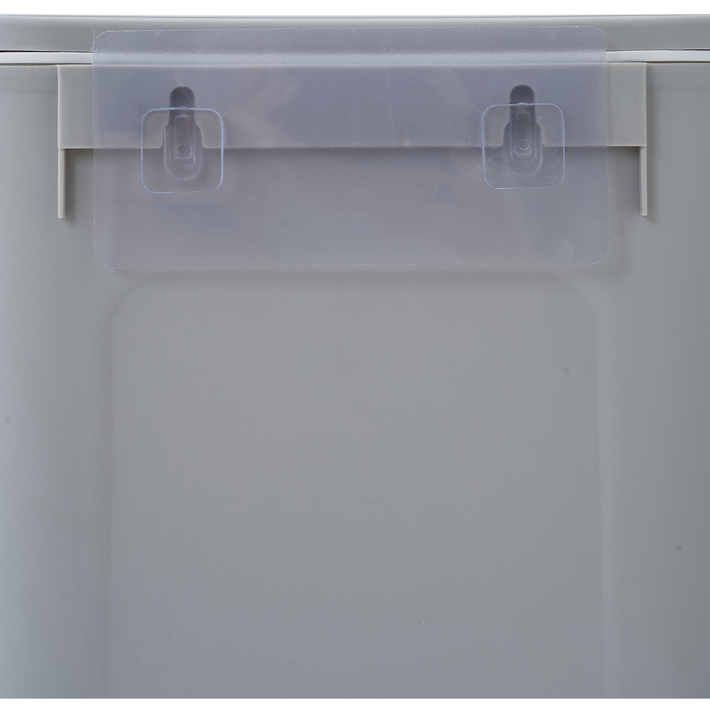Living and Home Grey Wall-Mounted Waste Bin with Lid 28cm Image 6