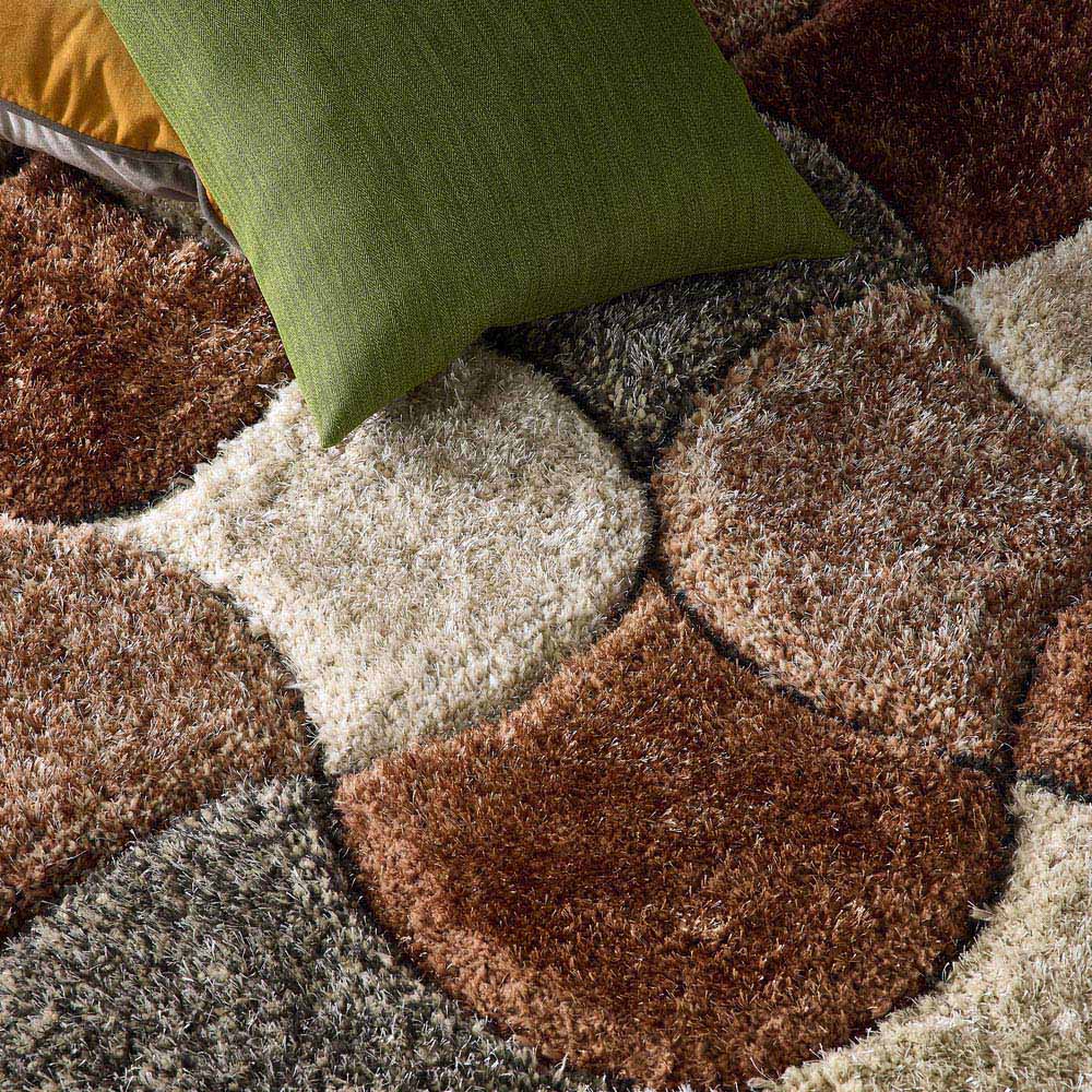 Origins 3D Scallop Ox Red Terracotta Rug 160 x 230cm Image 5