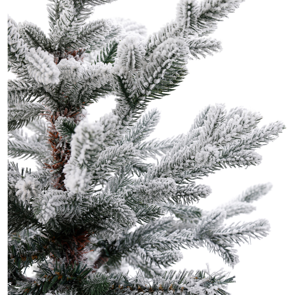 Charles Bentley 30 Warm White LED Pre-Lit Faux Snowy Christmas Tree with Hessian Base 2ft Image 4