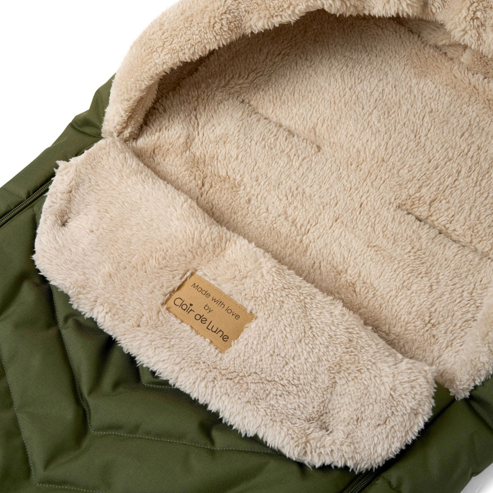 Clair de Lune Green Snug Universal Pushchair Footmuff Image 4