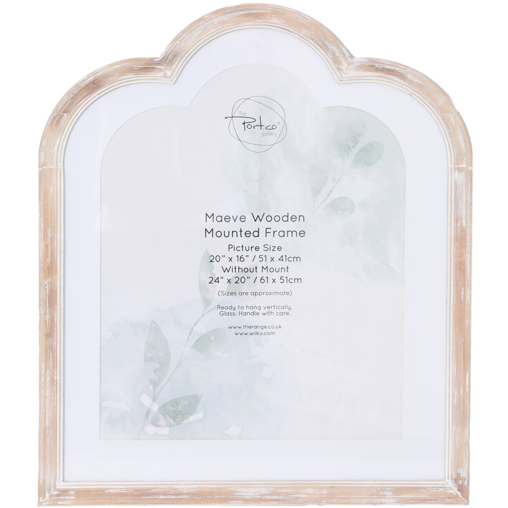 Maeve Wooden Mounted Frame Natural 20 x 16inch Image 1