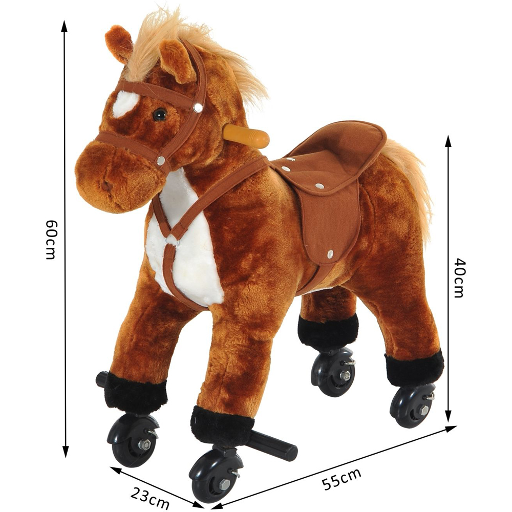 Tommy Toys Rocking Horse Pony Toddler Ride On Brown Image 3