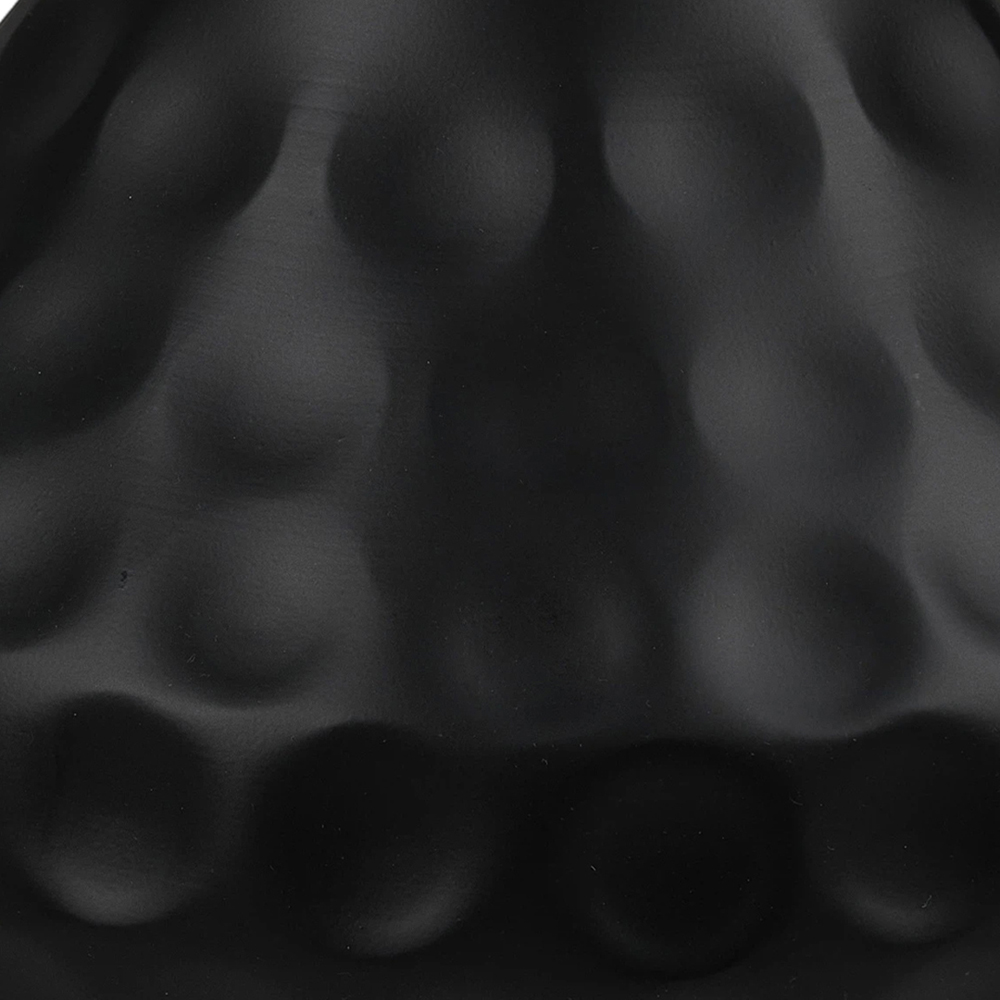 Living and Home Black Round Dimpled Finish Teardrop Base Side Table Image 3