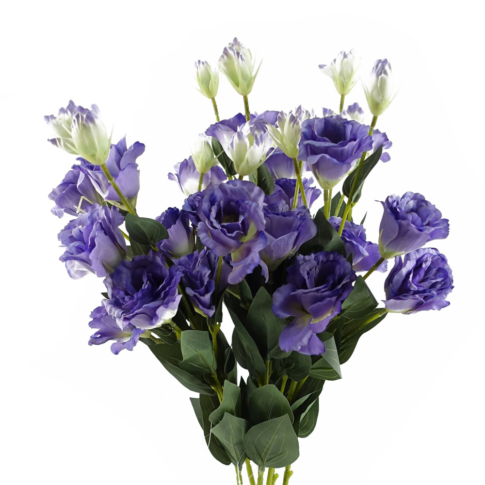 Leaf Purple Wild Rose Single Stem Artificial Flower 2.6ft 6 Pack Image 3
