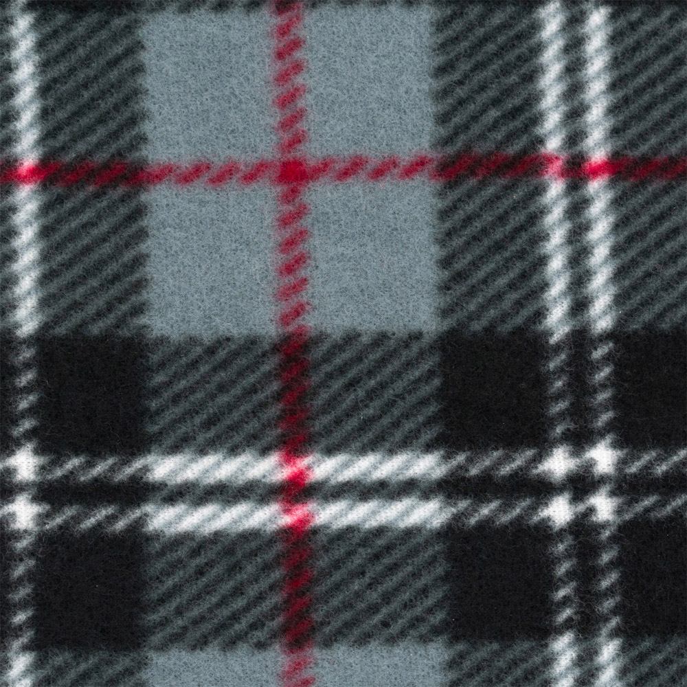 Velosso Grey Checkered Polar Fleece Blanket 152 x 127cm Image 2