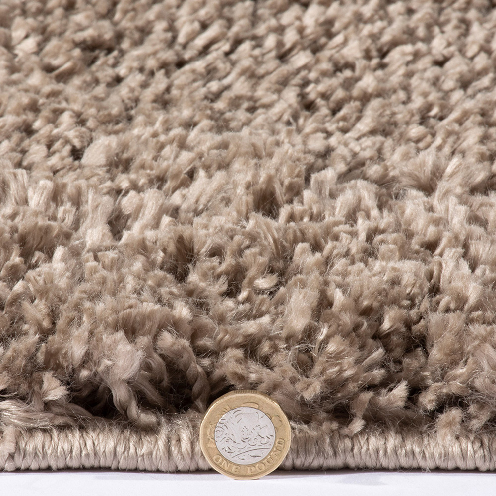 Esselle Home Larissa Chocolate Shaggy Rug 80 x 120cm Image 5